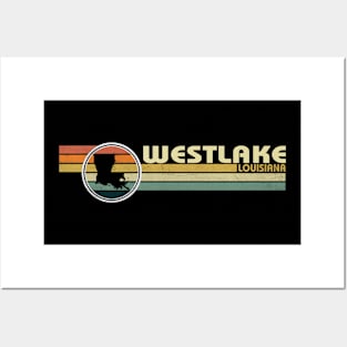 Westlake Louisiana vintage 1980s style Posters and Art